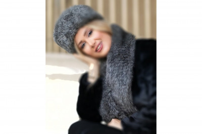 فروش کلاه و شال روسی کلاه خز خرید کلاه خز زنانه شال و کلاه خز شال و کلاه خز دار