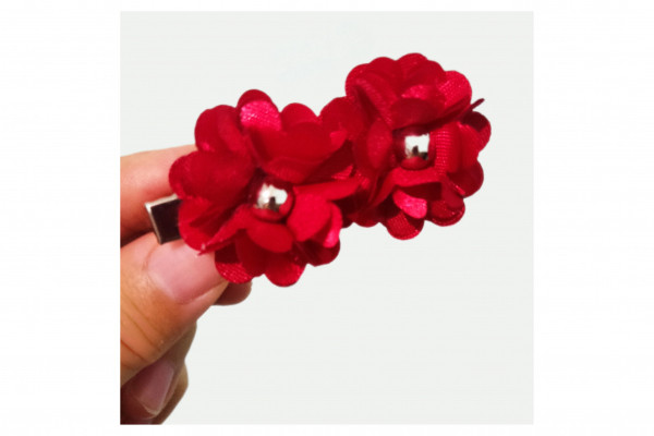 گلسر قرمز نگین دار جفتی