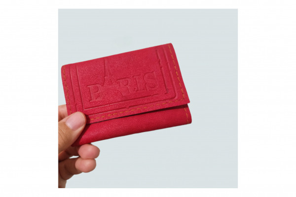 کیف پول جا کارتی پاریس قرمز