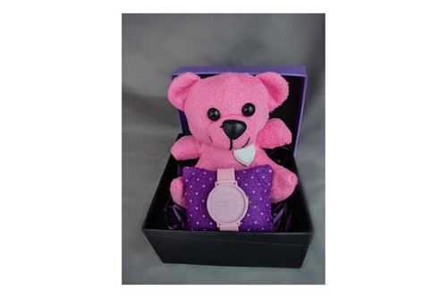 کادوی دخترانه کادویی کادو دخترانه کادو صورتی خرس صورتی ساعت بالون صورتی